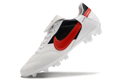 Nike The Premier 3 FG Low-Tops Football Boots - Beige/Red/Black