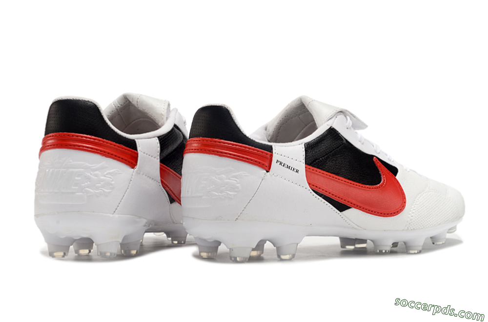 Nike The Premier 3 FG Low-Tops Football Boots - Beige/Red/Black 4