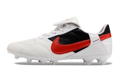 Nike The Premier 3 FG Low-Tops Football Boots - Beige/Red/Black