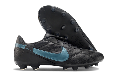 Nike The Premier 3 FG Low-Tops Football Boots - Black/Silver/Blue