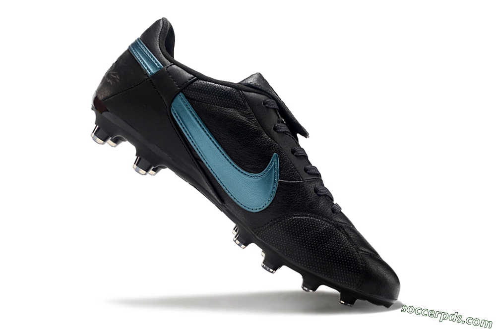 Nike The Premier 3 FG Low-Tops Football Boots - Black/Silver/Blue 4