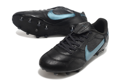 Nike The Premier 3 FG Low-Tops Football Boots - Black/Silver/Blue