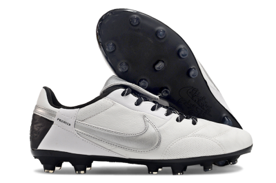 Nike The Premier 3 FG Low-Tops Football Boots - Beige/Silver/Black