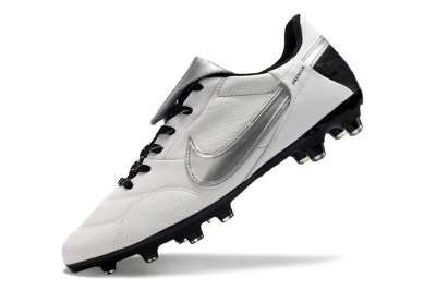 Nike The Premier 3 FG Low-Tops Football Boots - Beige/Silver/Black