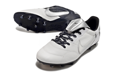 Nike The Premier 3 FG Low-Tops Football Boots - Beige/Silver/Black