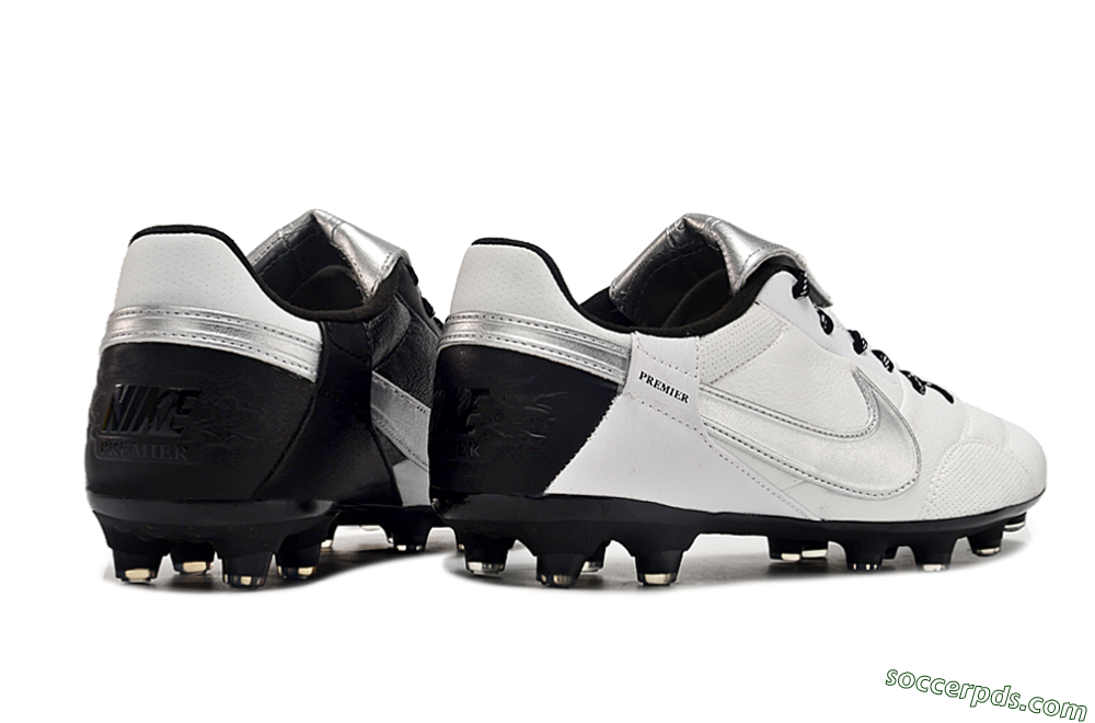Nike The Premier 3 FG Low-Tops Football Boots - Beige/Silver/Black 5