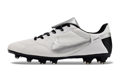 Nike The Premier 3 FG Low-Tops Football Boots - Beige/Silver/Black