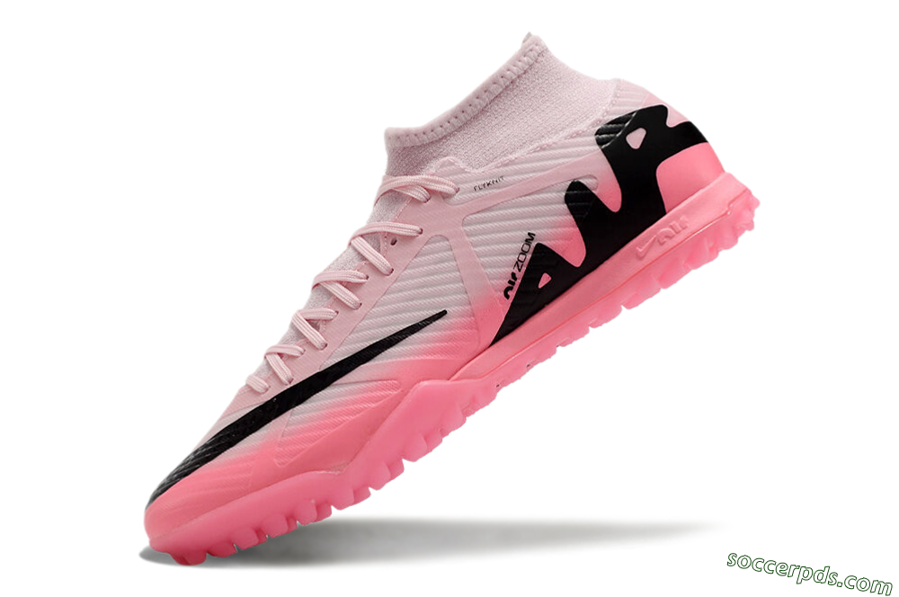 Nike Air Zoom Mercurial Superfly 9 Academy TF High-Tops Football Shoes - Pink/Black 5