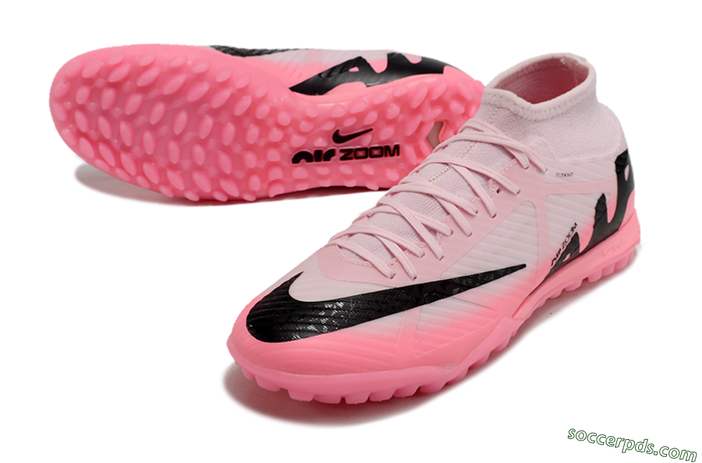Nike Air Zoom Mercurial Superfly 9 Academy TF High-Tops Football Shoes - Pink/Black 3