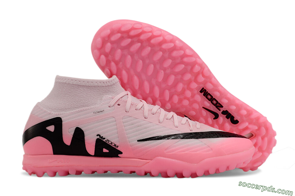 Nike Air Zoom Mercurial Superfly 9 Academy TF High-Tops Football Shoes - Pink/Black 1