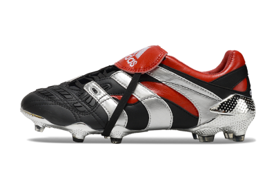 Adidas Predator Accelerator FG Low-Tops Football Boots - Black/Silver/Red