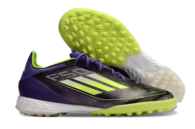 Adidas F50 Elite TF Low-Tops Football Shoes - Purple/Yellow/White
