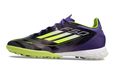 Adidas F50 Elite TF Low-Tops Football Shoes - Purple/Yellow/White