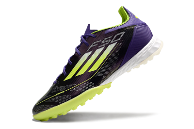 Adidas F50 Elite TF Low-Tops Football Shoes - Purple/Yellow/White