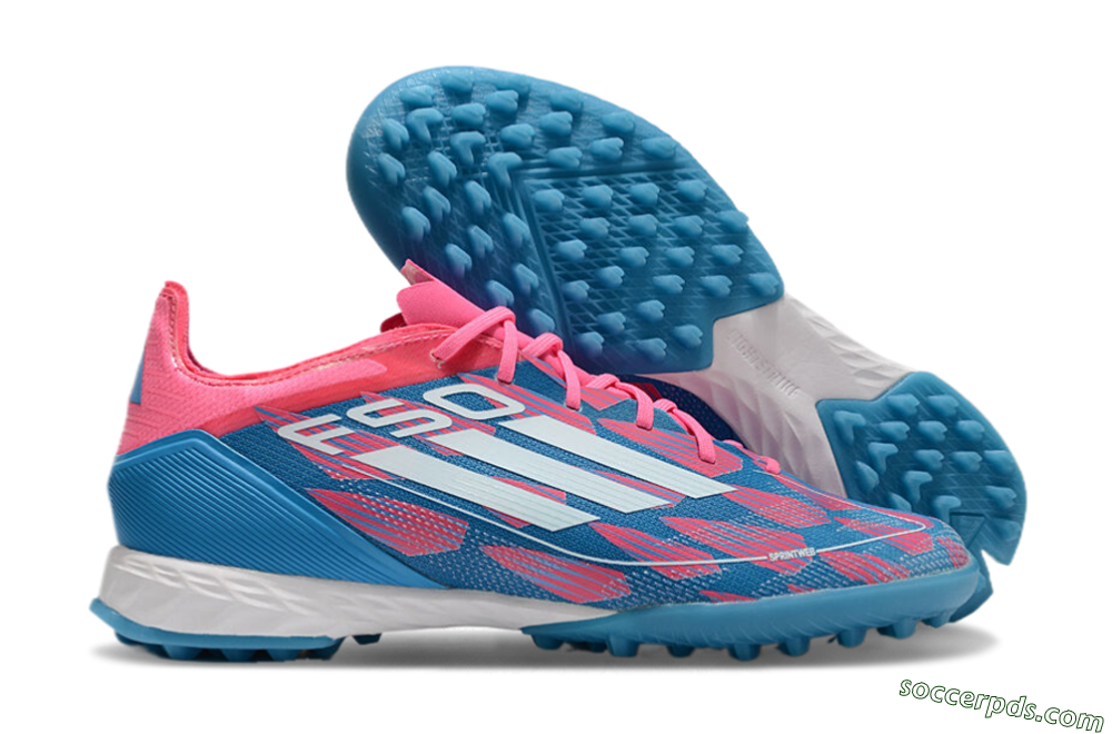 Adidas F50 Elite FG Low-Tops Football Boots - Blue/Pink/White 1