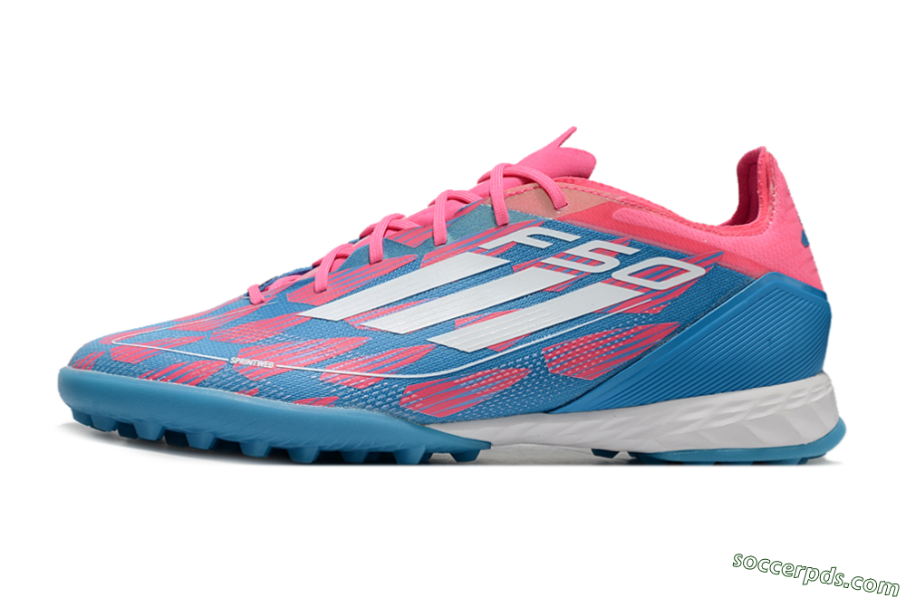 Adidas F50 Elite FG Low-Tops Football Boots - Blue/Pink/White 2