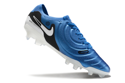 Nike Tiempo Legend 10 Elite FG Low-Tops Football Boots - Blue/White/Black