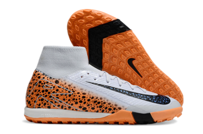 Nike Air Zoom Mercurial Superfly 10 Elite TF High-Tops Football Shoes - Grey/Orange/Black