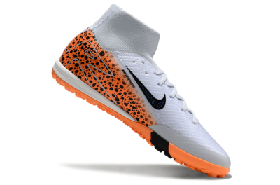 Nike Air Zoom Mercurial Superfly 10 Elite TF High-Tops Football Shoes - Grey/Orange/Black