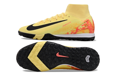Nike Air Zoom Mercurial Superfly 10 Elite TF High-Tops Football Shoes - Yellow/Pink/Black