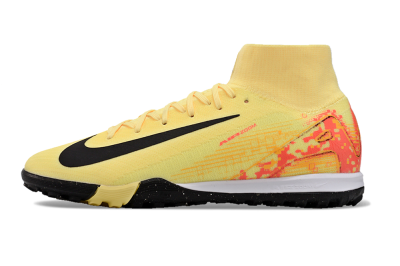 Nike Air Zoom Mercurial Superfly 10 Elite TF High-Tops Football Shoes - Yellow/Pink/Black