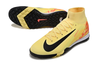 Nike Air Zoom Mercurial Superfly 10 Elite TF High-Tops Football Shoes - Yellow/Pink/Black