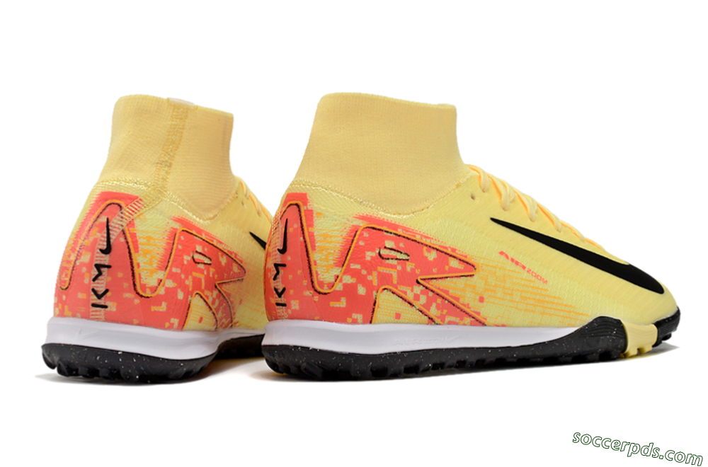 Nike Air Zoom Mercurial Superfly 10 Elite TF High-Tops Football Shoes - Yellow/Pink/Black 6