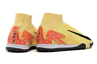 Nike Air Zoom Mercurial Superfly 10 Elite TF High-Tops Football Shoes - Yellow/Pink/Black