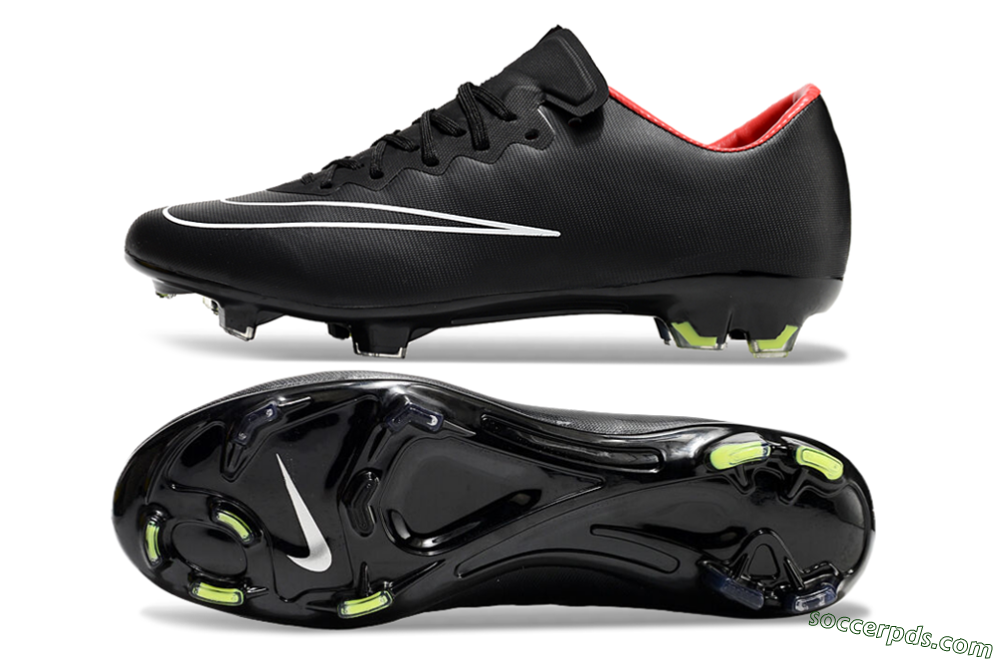 Nike Mercurial Vapor 10 FG Low-Tops Football Boots - Black/White/Orange 0