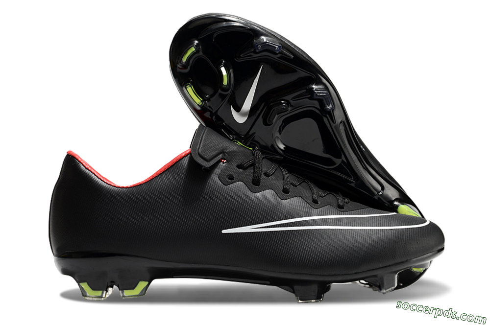 Nike Mercurial Vapor 10 FG Low-Tops Football Boots - Black/White/Orange 1