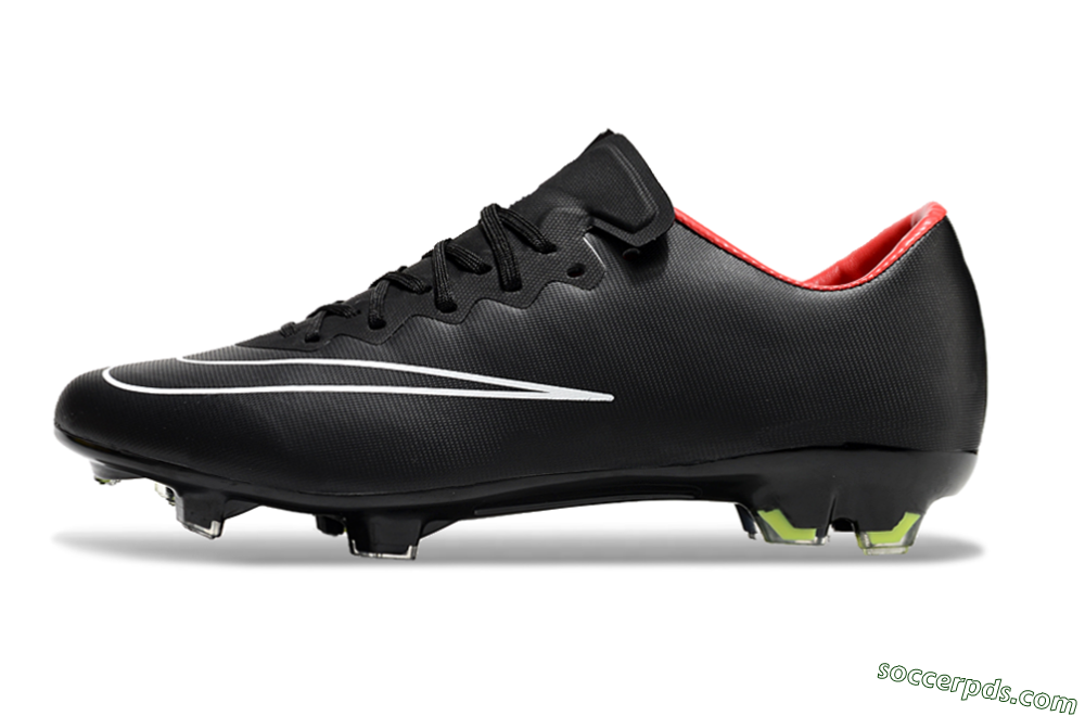 Nike Mercurial Vapor 10 FG Low-Tops Football Boots - Black/White/Orange 2