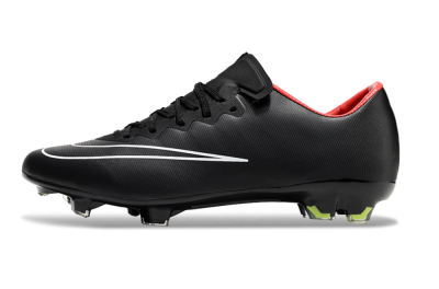 Nike Mercurial Vapor 10 FG Low-Tops Football Boots - Black/White/Orange