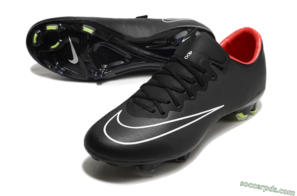 Nike Mercurial Vapor 10 FG Low-Tops Football Boots - Black/White/Orange 3