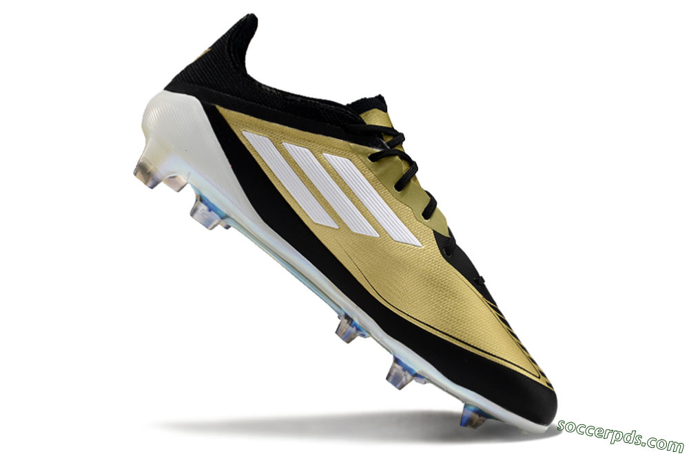 Adidas F50 Adizero Messi FG Low-Tops Football Boots - Gold/White/Black 2