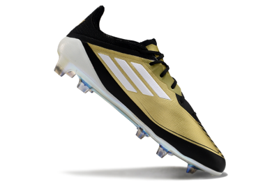 Adidas F50 Adizero Messi FG Low-Tops Football Boots - Gold/White/Black