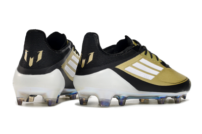 Adidas F50 Adizero Messi FG Low-Tops Football Boots - Gold/White/Black