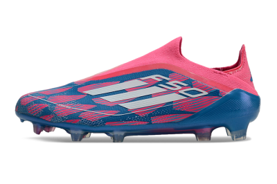 Adidas F50 Elite Laceless FG Low-Tops Football Boots - Blue/Pink/White