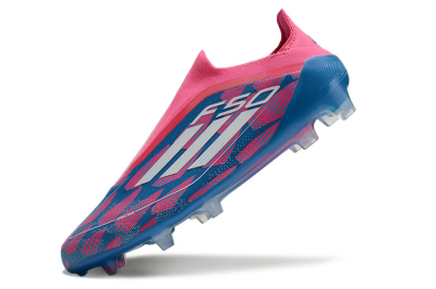 Adidas F50 Elite Laceless FG Low-Tops Football Boots - Blue/Pink/White