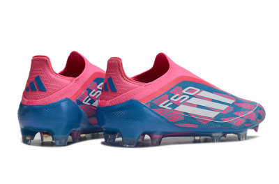 Adidas F50 Elite Laceless FG Low-Tops Football Boots - Blue/Pink/White