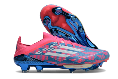 Adidas F50+ Lightstrike Pro FG Low-Tops Football Boots - Blue/Pink/White