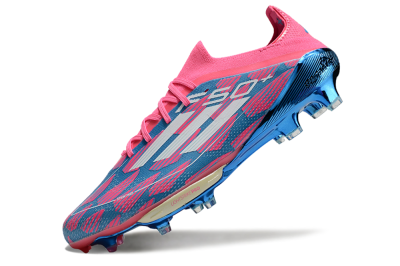 Adidas F50+ Lightstrike Pro FG Low-Tops Football Boots - Blue/Pink/White