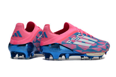 Adidas F50+ Lightstrike Pro FG Low-Tops Football Boots - Blue/Pink/White