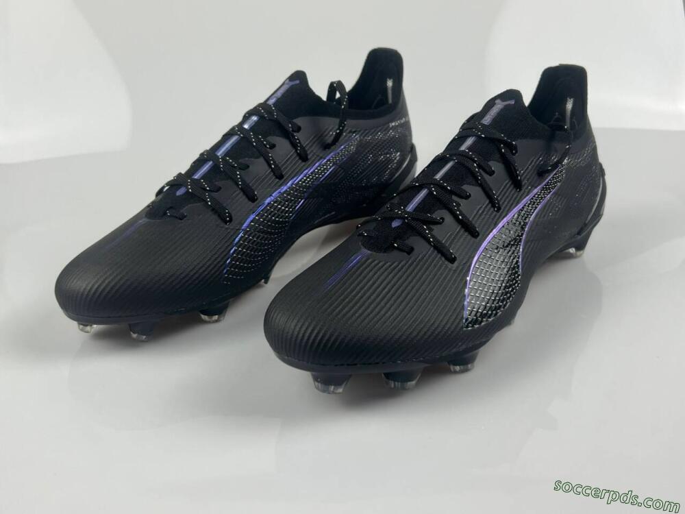 Puma Ultra 5 Ultimate FG Low-Tops Football Boots - Black/Silver/Blue