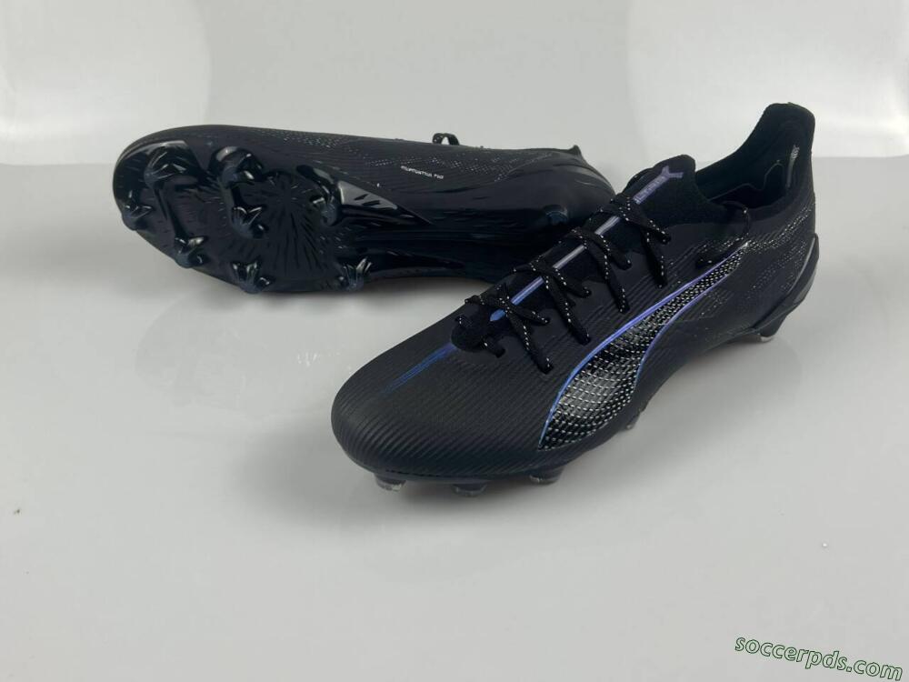 Puma Ultra 5 Ultimate FG Low-Tops Football Boots - Black/Silver/Blue