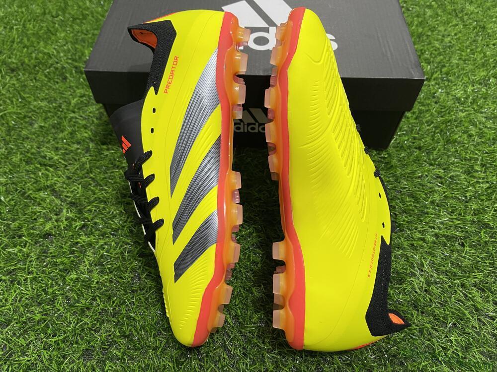 Adidas Predator 24 Elite AG Low-Tops Football Boots - Yellow/Silver/Red
