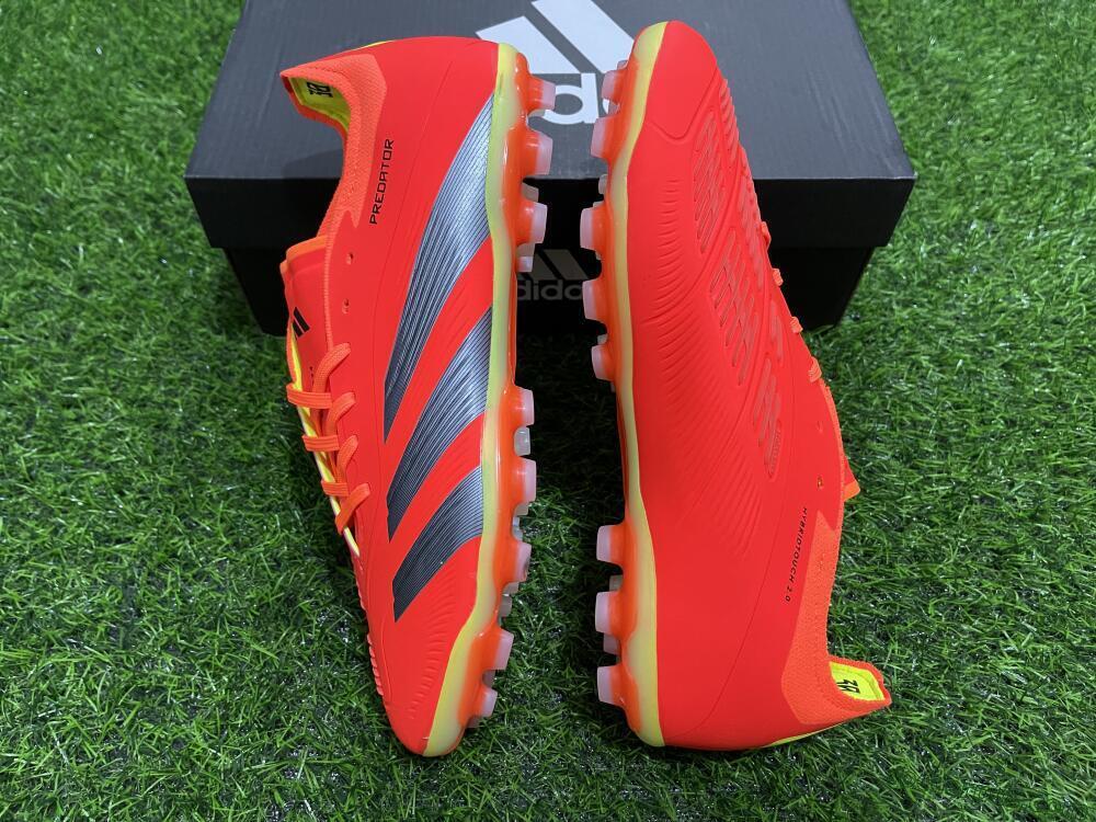 Adidas Predator 24 Elite AG Low-Tops Football Boots - Red/Silver/Yellow