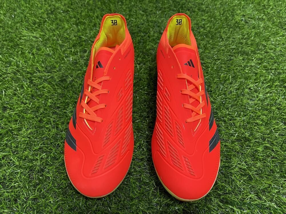 Adidas Predator 24 Elite AG Low-Tops Football Boots - Red/Silver/Yellow