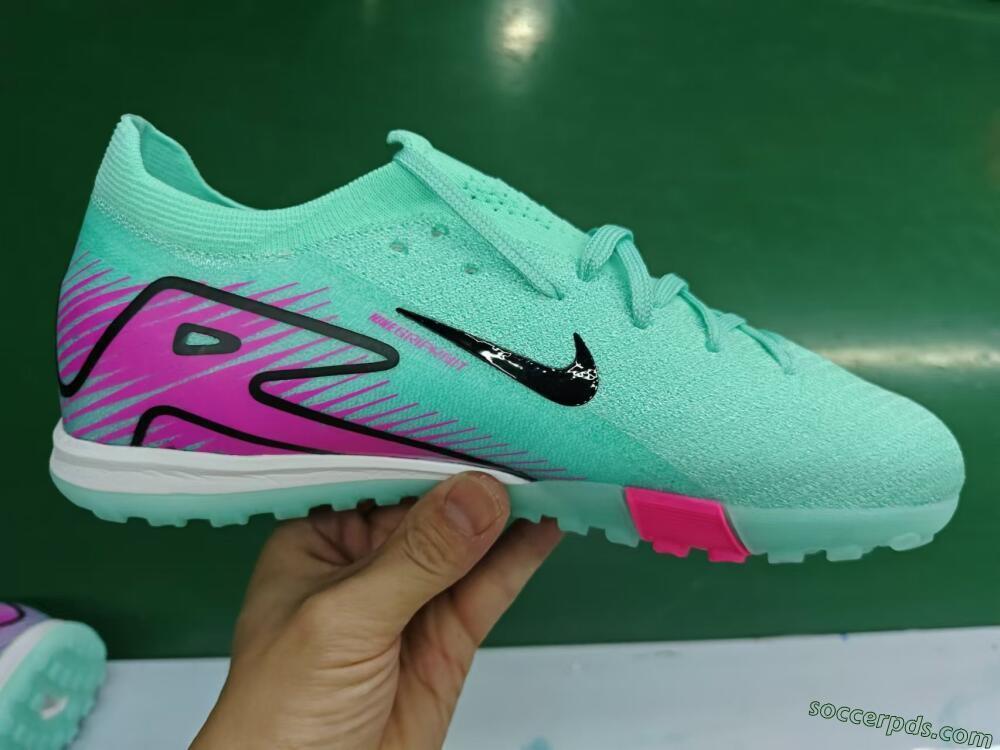 Nike Air Zoom Mercurial Vapor 16 Elite TF Low-Tops Football Shoes - Green/Pink/Black