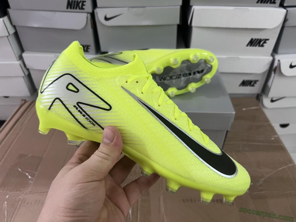 Nike Air Zoom Mercurial Vapor 16 Elite AG Low-Tops Football Boots - Yellow/Silver/Black