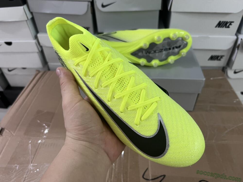 Nike Air Zoom Mercurial Vapor 16 Elite AG Low-Tops Football Boots - Yellow/Silver/Black